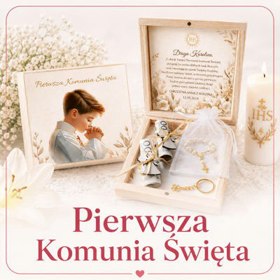 pamiatka pierwszej komunii świętej podziękowania na komunie